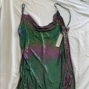 MESHKI Embellished Club Dress